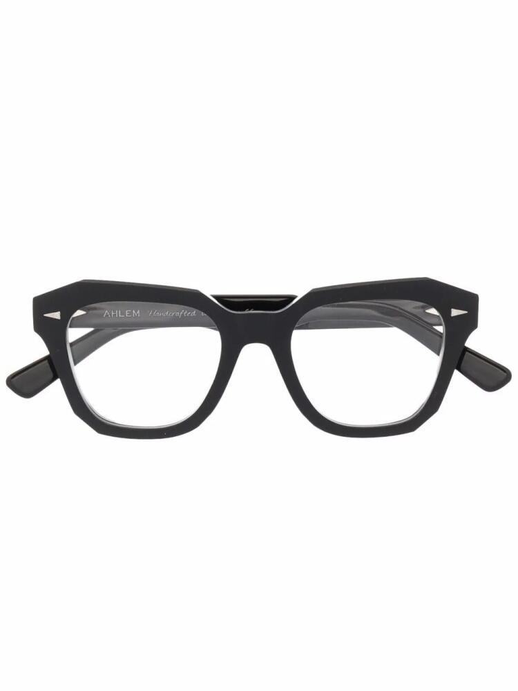 Ahlem oversize angular-frame glasses - Black Cover