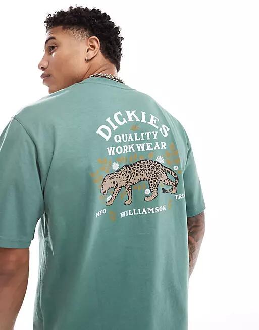 Dickies Fort Lewis back print t-shirt in green Cover