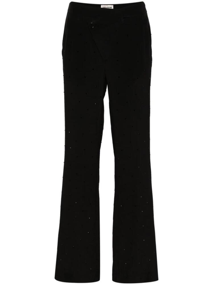 Zadig&Voltaire Poxy slim-fit silk trousers - Black Cover