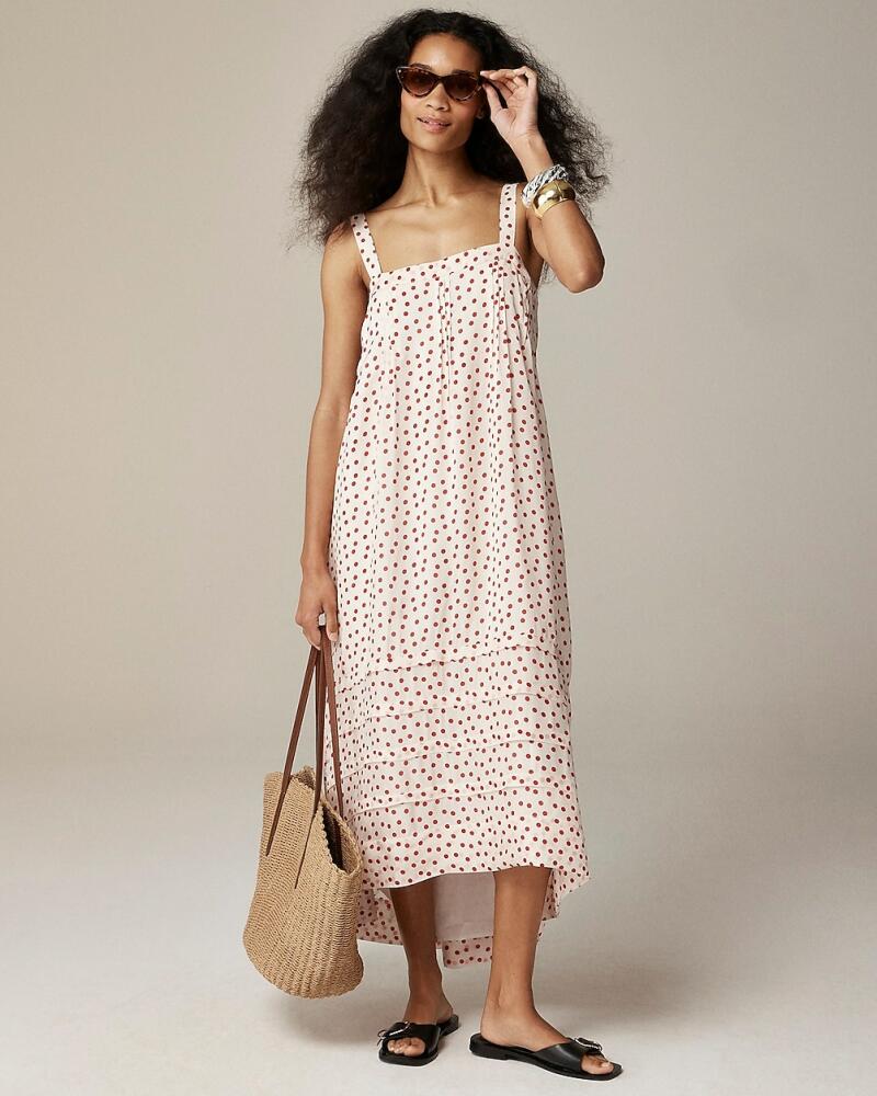 J.Crew Pintuck midi dress in drapey organza Cover