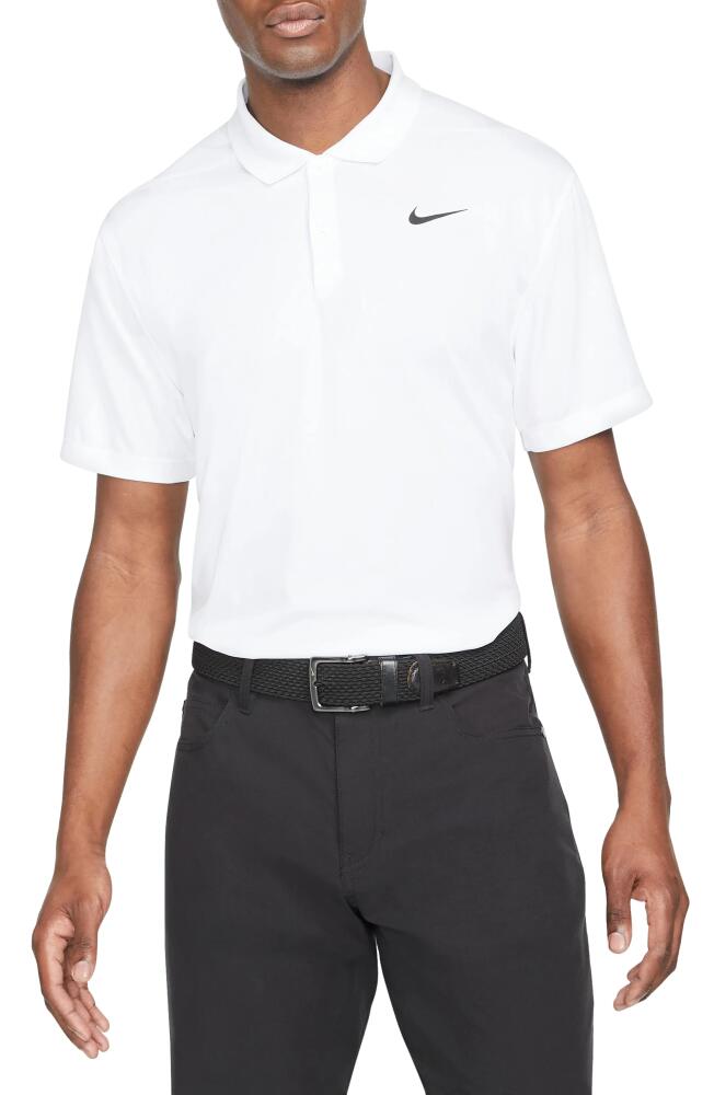 Nike Golf Nike Dri-FIT Victory Golf Polo in White/Black Cover