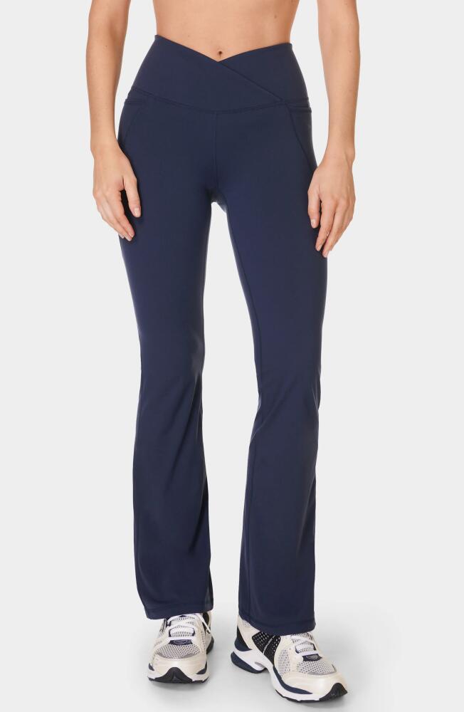 Sweaty Betty Power Bootcut Leggings in Navy Blue Cover