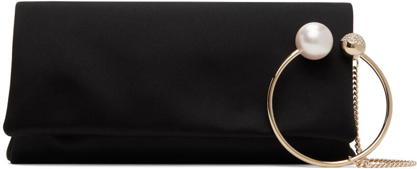 Jimmy Choo Black Xandra Clutch Cover