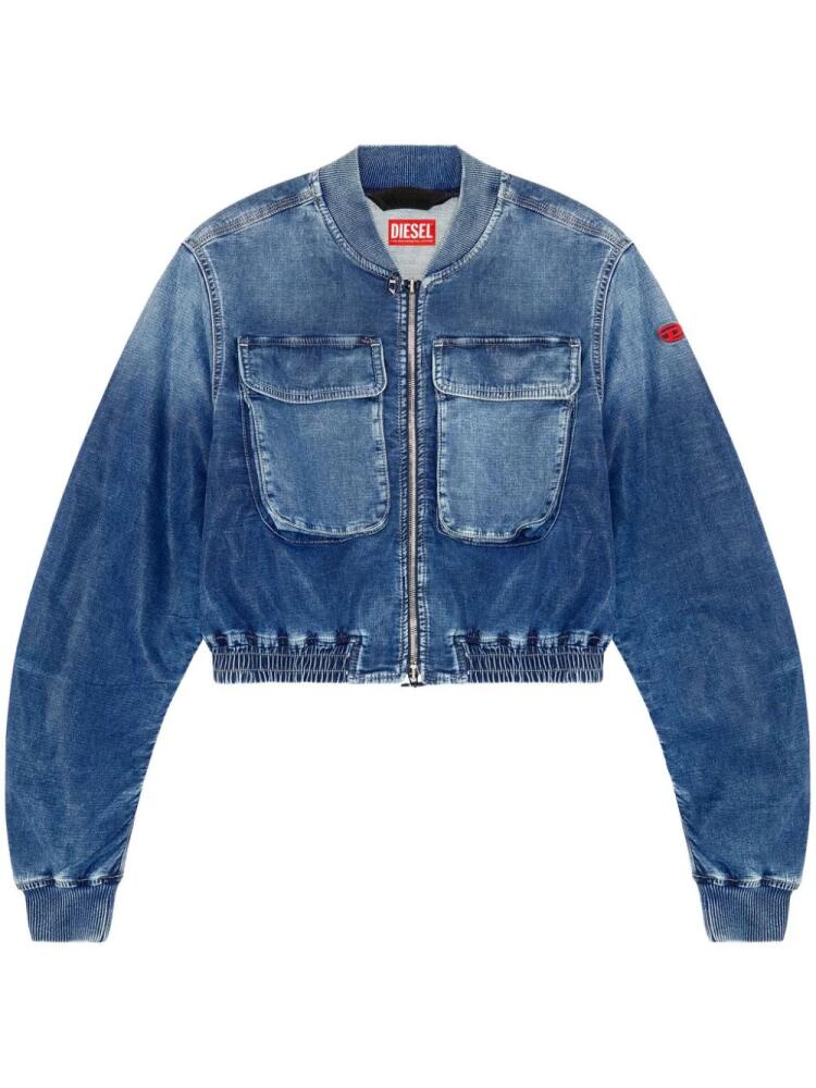 Diesel De-Khlo-S Track denim bomber jacket - Blue Cover