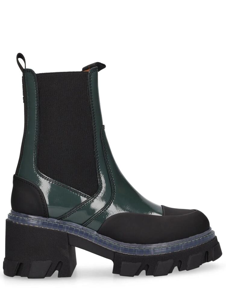 GANNI 85mm Cleated Heeled Mid Chelsea Boots Cover