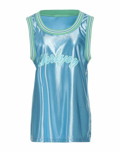 Khrisjoy Woman T-shirt Sky blue Polyester Cover