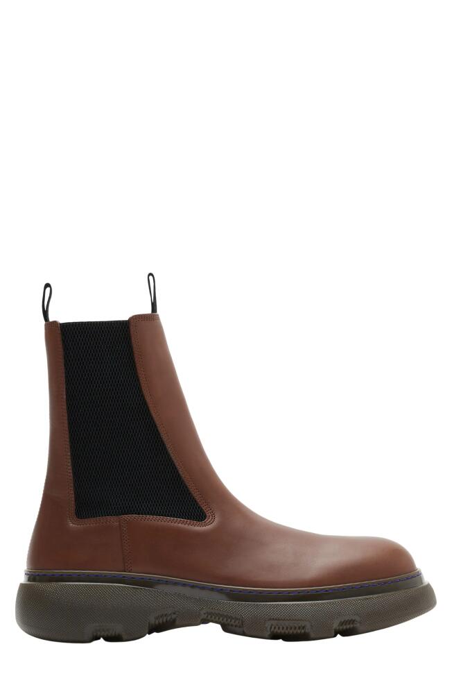 burberry Gabriel Creeper Chelsea Boot in Walnut Cover