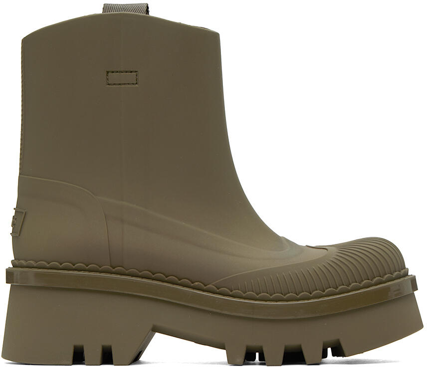 Chloé Khaki Raina Rain Boots Cover