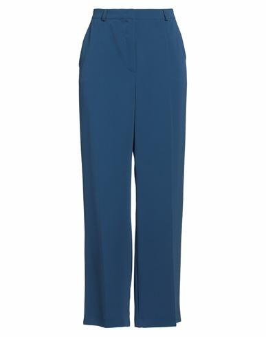 Maison Common Woman Pants Light blue Triacetate, Polyester Cover