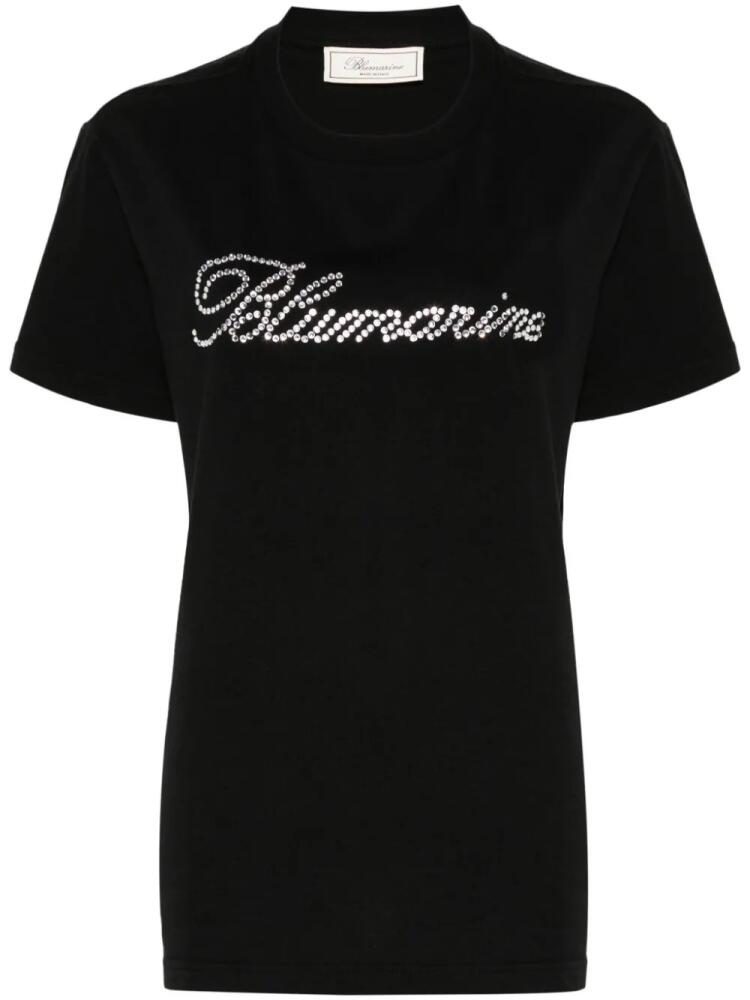 Blumarine logo-embellished T-shirt - Black Cover