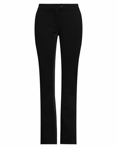 120% Lino Woman Pants Black Viscose, Polyamide, Rayon Cover