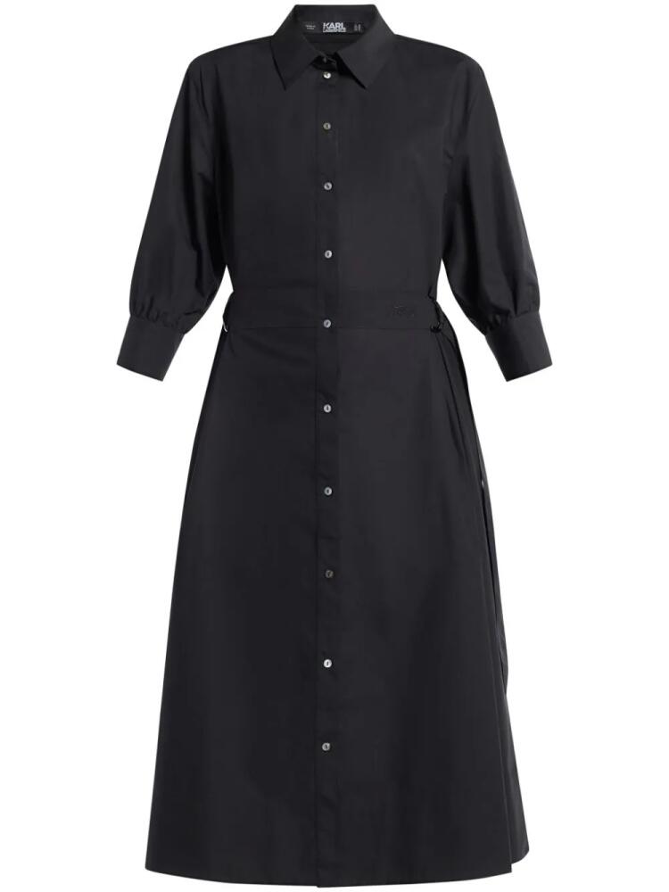 Karl Lagerfeld midi shirt dress - Black Cover