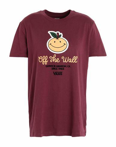 Vans Anaheim Og Bff Tee Woman T-shirt Burgundy Cotton Cover