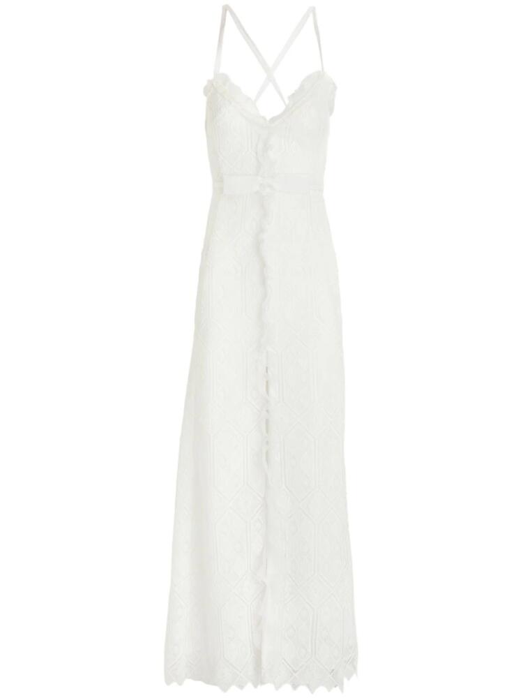 Giambattista Valli corded-lace sleeveless maxi dress - White Cover