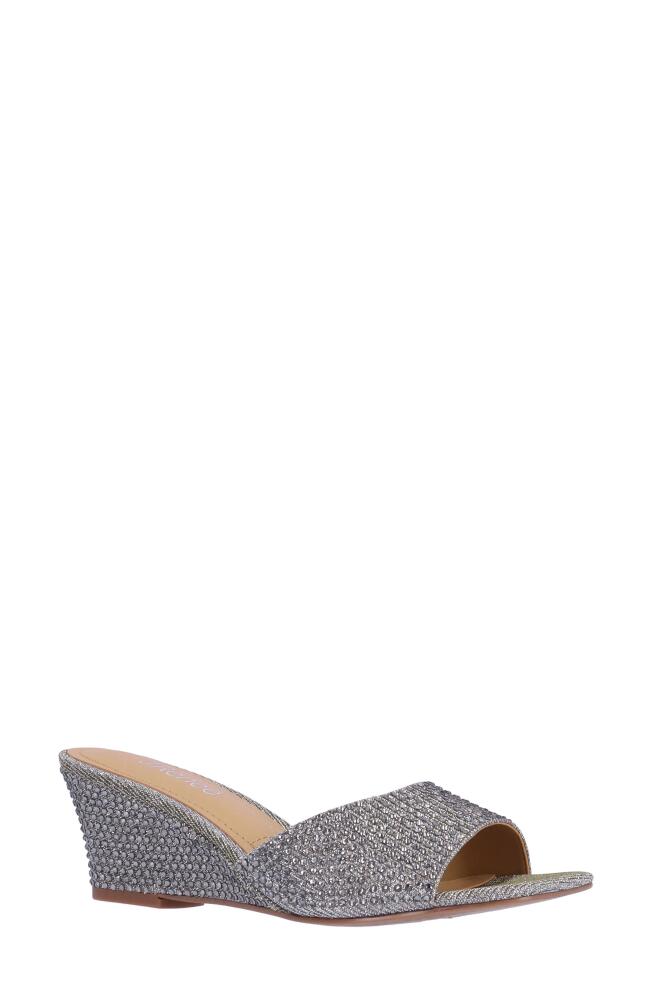 J. Reneé Coralie Wedge Slide Sandal in Pewter Cover