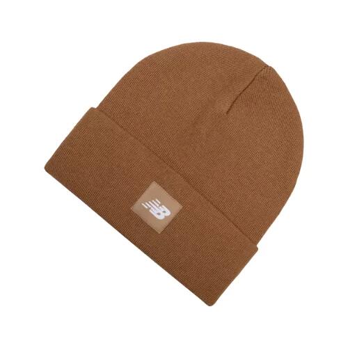 New Balance Cuffed Beanie Flying NB Logo - Brown Cover