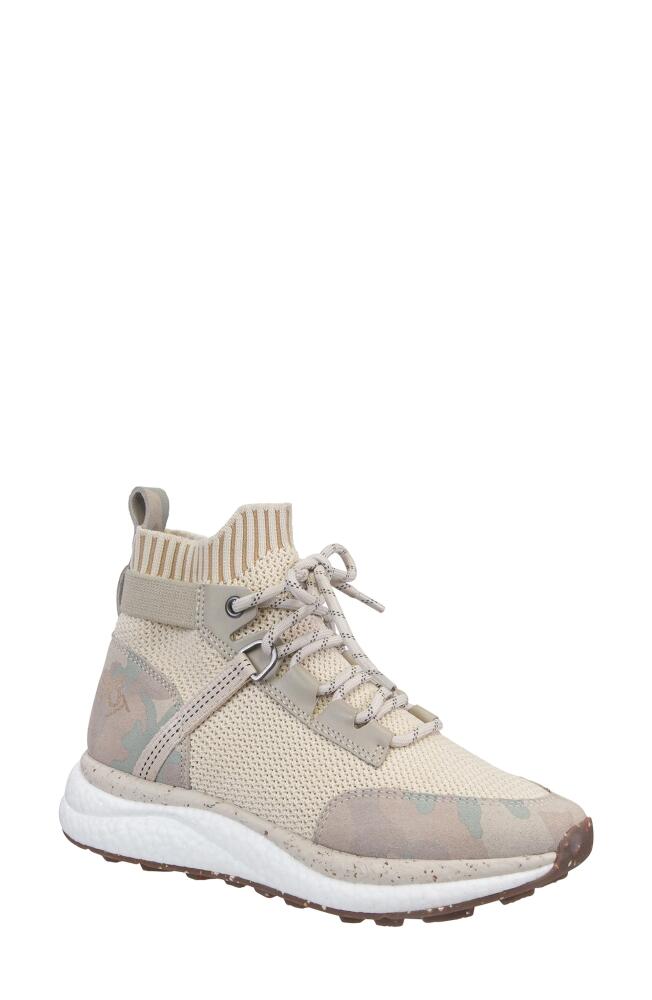 OTBT Hybrid High Top Platform Sneaker in Bone Camo Cover