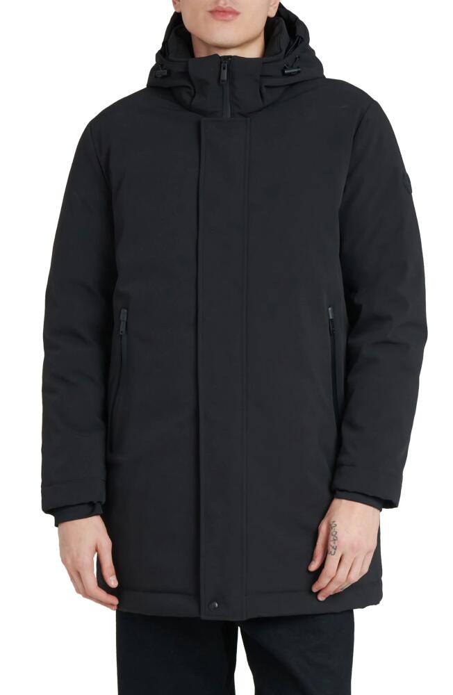 The Recycled Planet Company Pricept Water Resistant Hooded Jacket in Black Cover