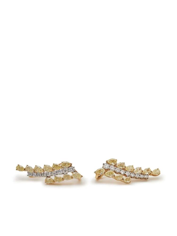 Jewels Aficionado 18kt yellow gold diamond ear climbers Cover