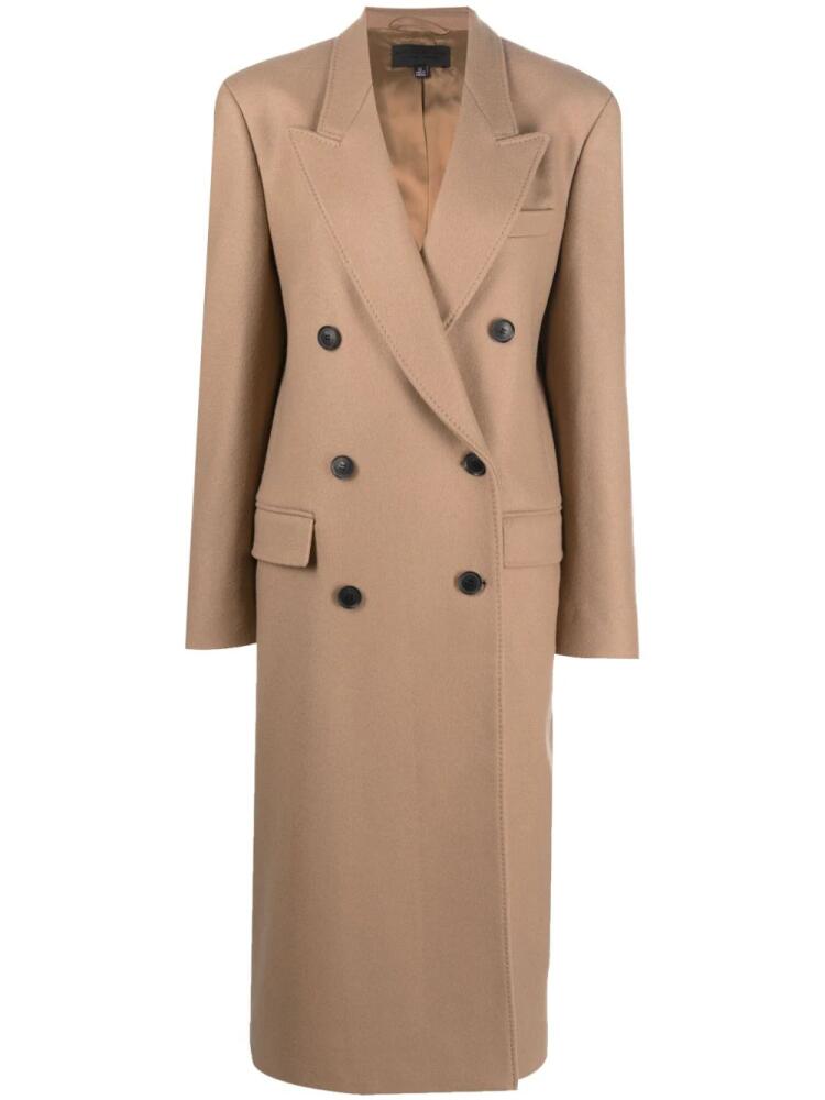 Nili Lotan double-breasted maxi coat - Brown Cover