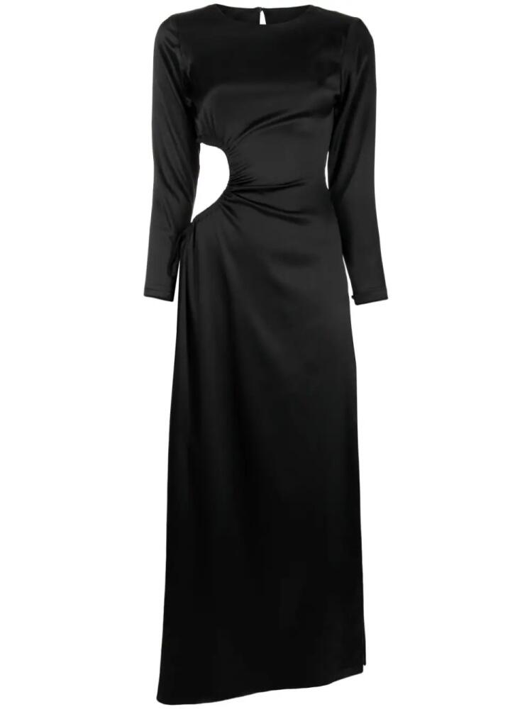 Cynthia Rowley Striking silk maxi dress - Black Cover