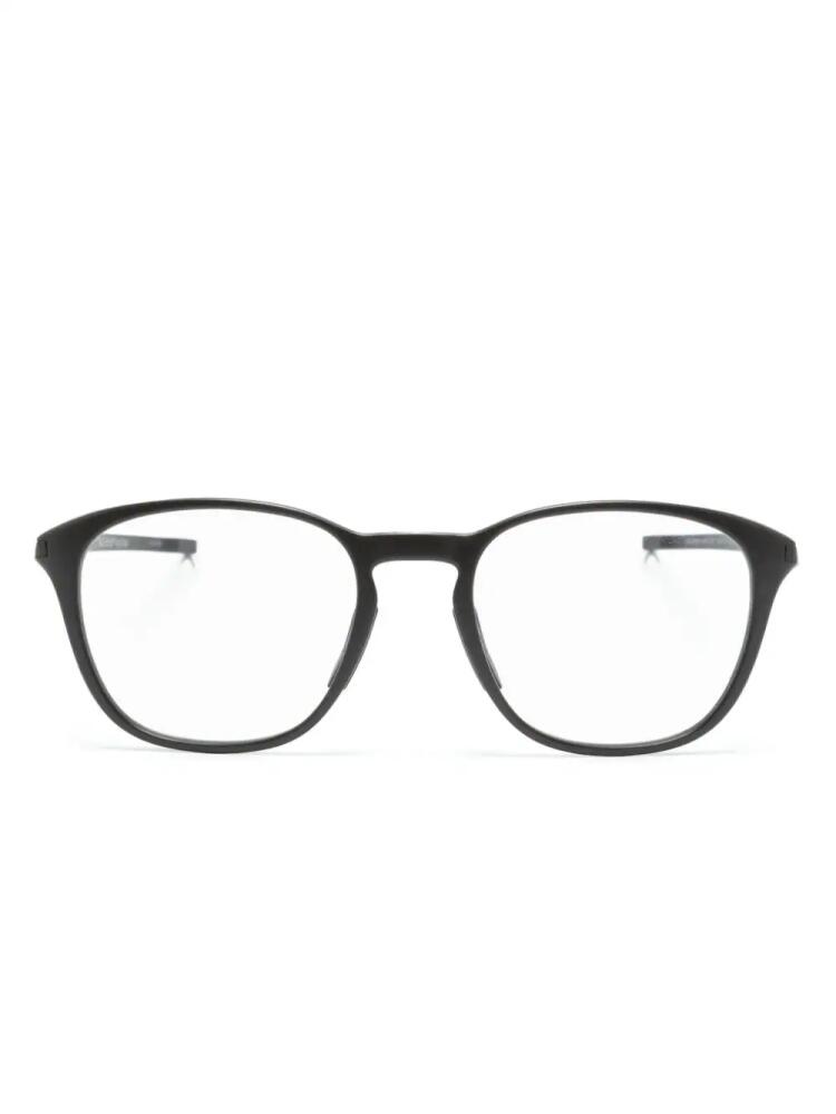 TAG Heuer oval-frame glasses - Black Cover