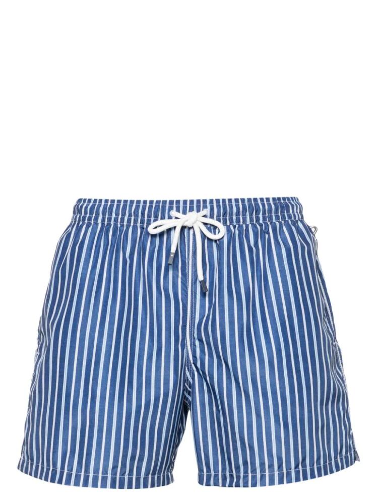 Fedeli Madeira striped swim shorts - Blue Cover