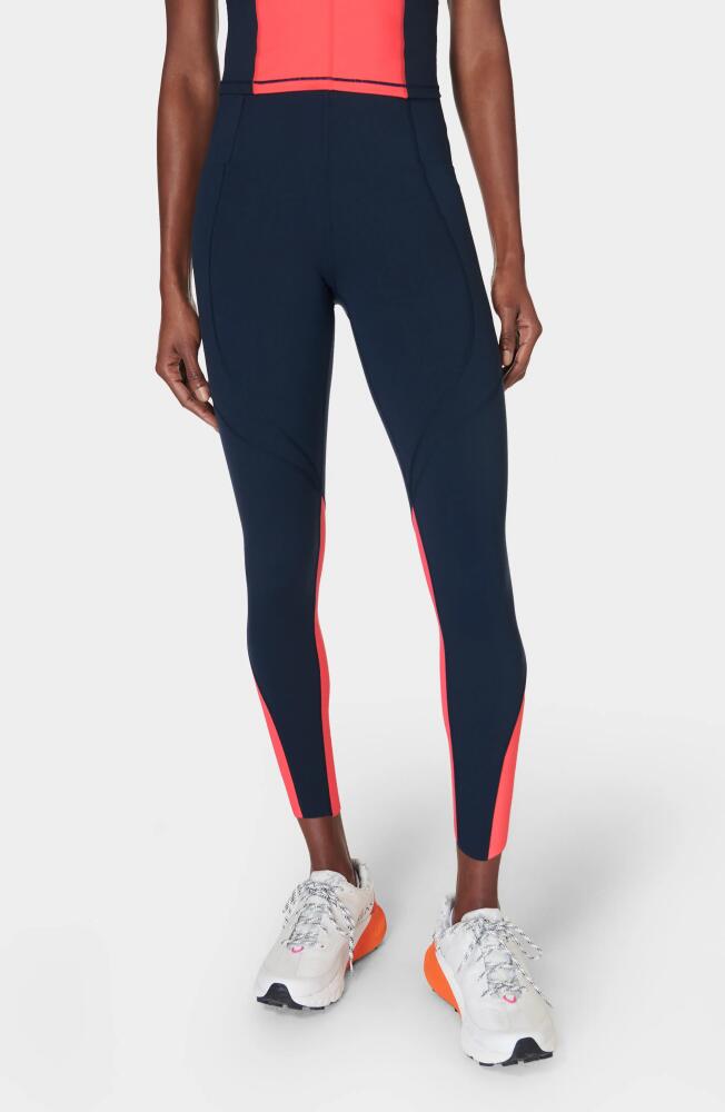 Sweaty Betty Power Ultrasculpt High Waist Pocket 7/8 Leggings in Navy Blue A Cover