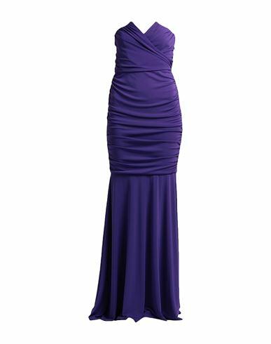 Cristinaeffe Woman Maxi dress Purple Polyester, Elastane Cover