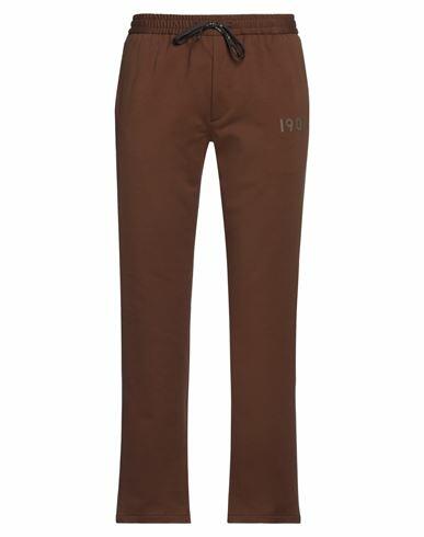 Circolo 1901 Man Pants Brown Cotton, Elastane Cover