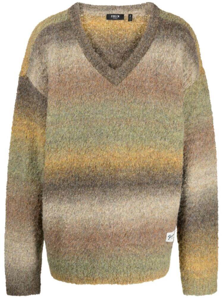 FIVE CM ombré-effect bouclé jumper - Multicolour Cover