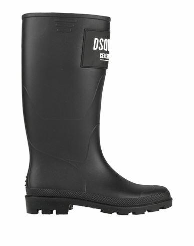 Dsquared2 Man Boot Black Rubber Cover