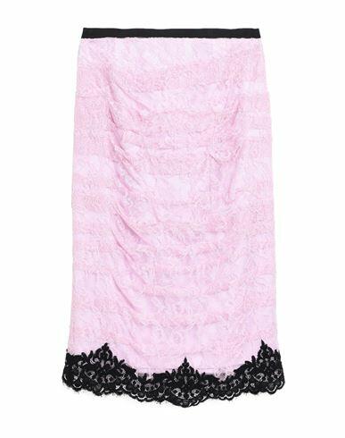 Anna Molinari Woman Midi skirt Pink Viscose, Polyamide, Cotton Cover