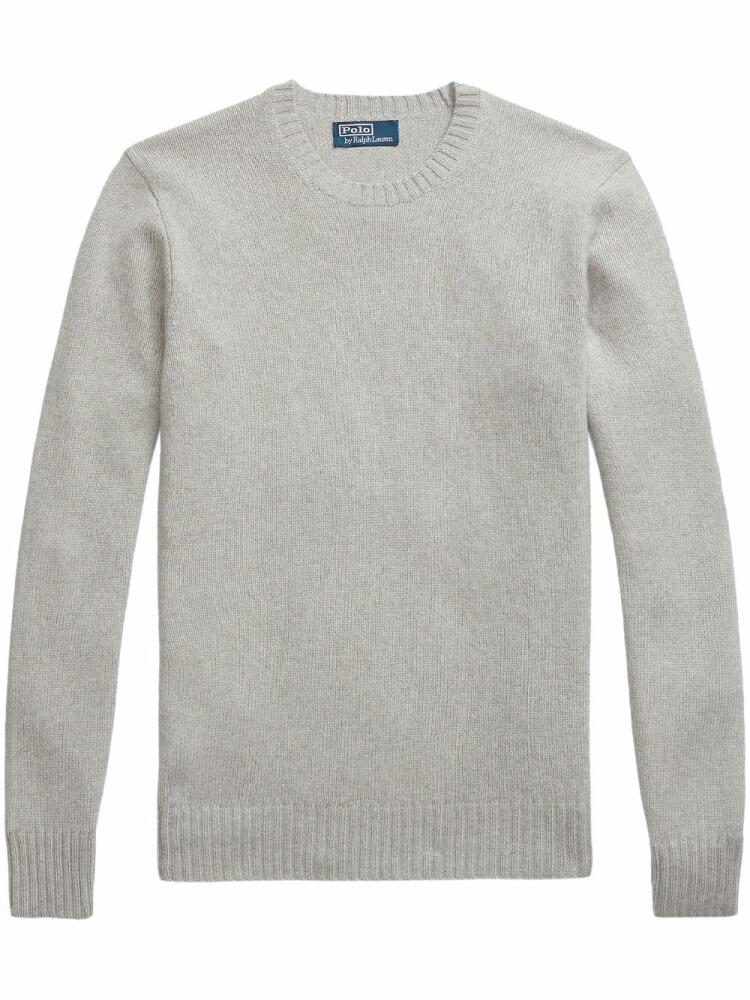 Polo Ralph Lauren crew-neck fine-knit cotton jumper - Grey Cover