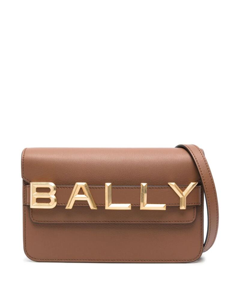 Bally logo-lettering cross body bag - Brown Cover