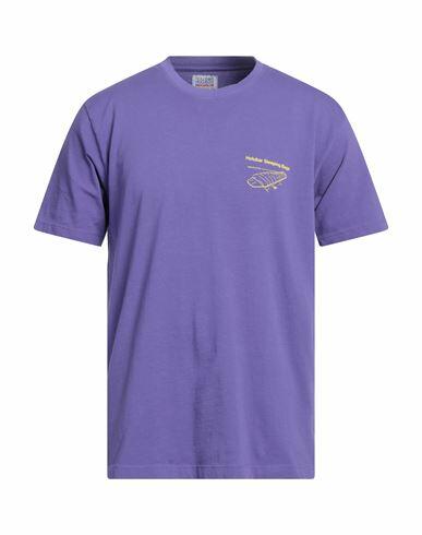 Holubar Man T-shirt Purple Cotton Cover