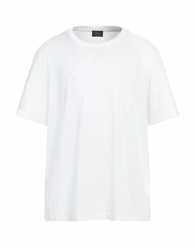 Brioni Man T-shirt White Cotton Cover