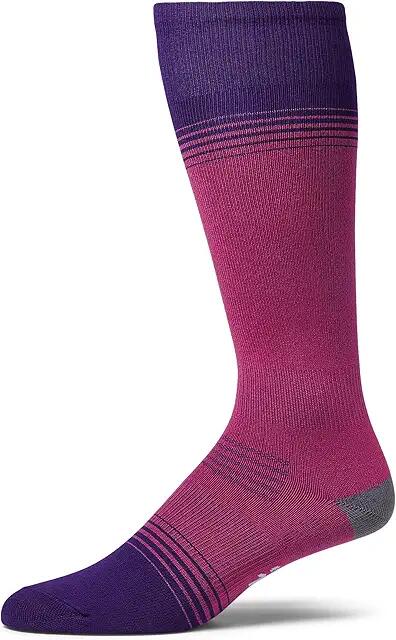 Eurosock Ski Ultra Light Silver (Pink/Purple) Crew Cut Socks Shoes Cover