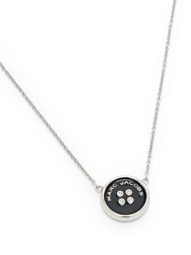 Marc Jacobs logo-plaque pendant necklace - Silver Cover