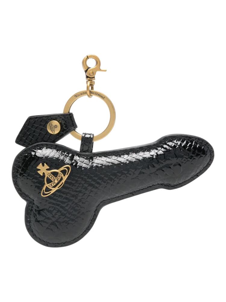 Vivienne Westwood Orb-plaque keyring - Black Cover