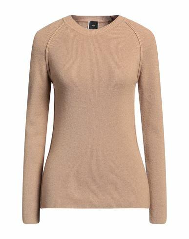 Pinko Woman Sweater Camel Wool, Viscose, Polyamide, Cashmere Cover