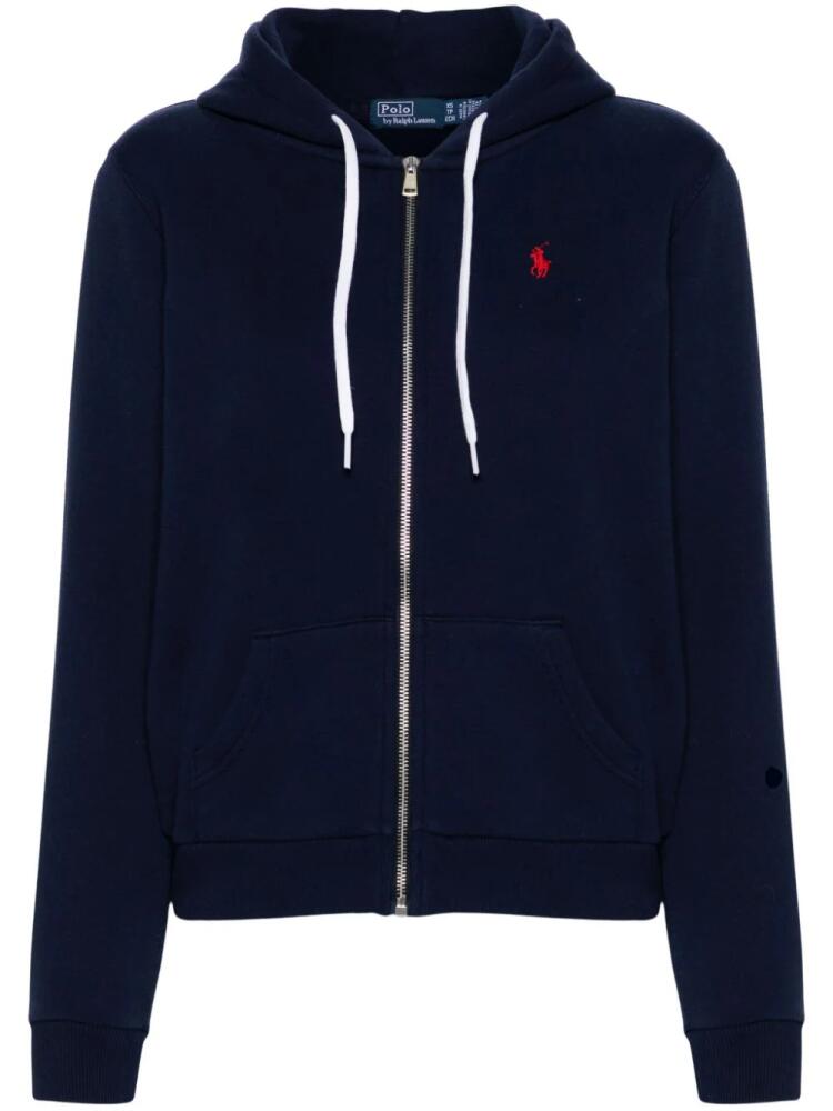 Polo Ralph Lauren Polo Pony-embroidered zip-up hoodie - Blue Cover