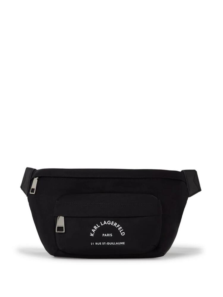 Karl Lagerfeld Rue St-Guillaume belt bag - Black Cover