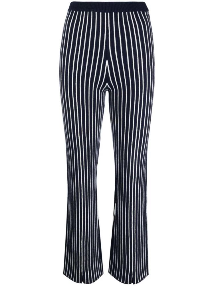 Claudie Pierlot stripe-pattern straight trousers - Blue Cover