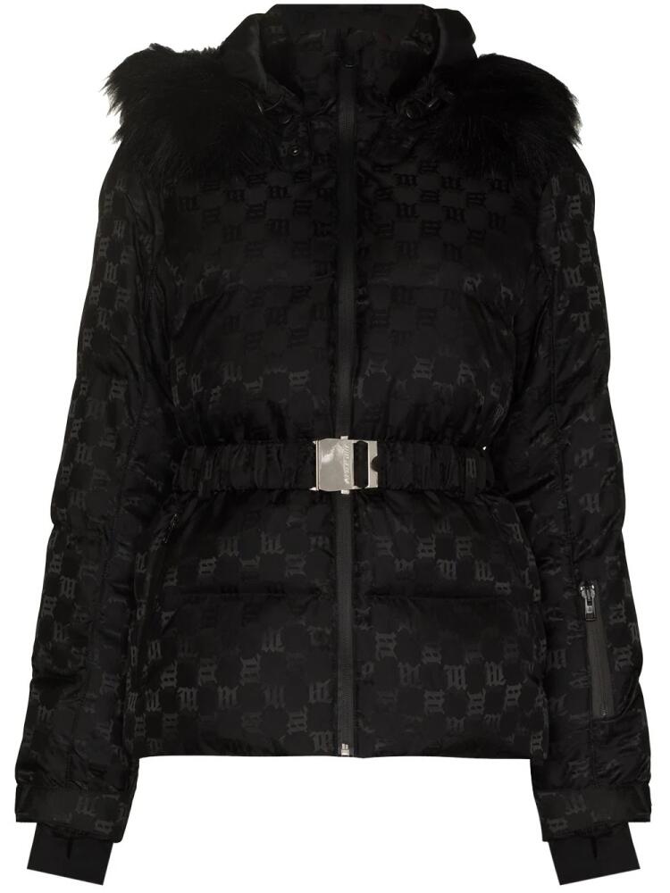 MISBHV monogram-print puffer jacket - Black Cover