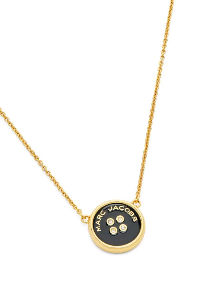 Marc Jacobs logo-plaque pendant necklace - Gold Cover