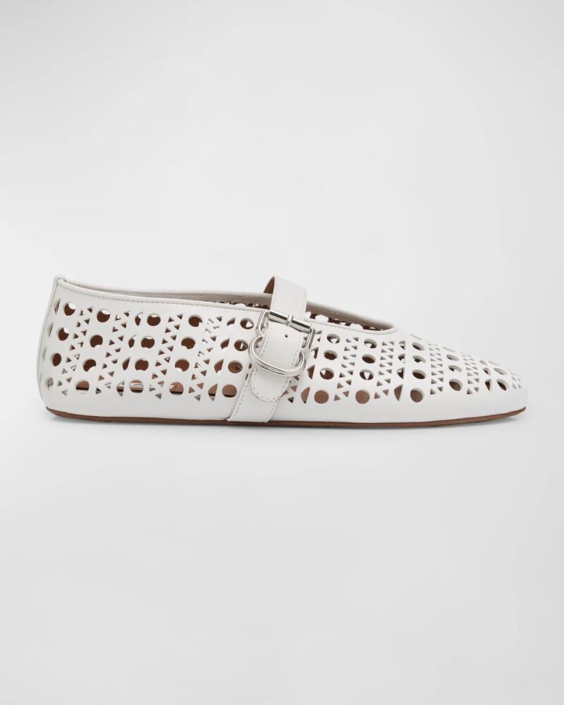 ALAIA Vienne Cutout Mary Jane Ballerina Flats Cover