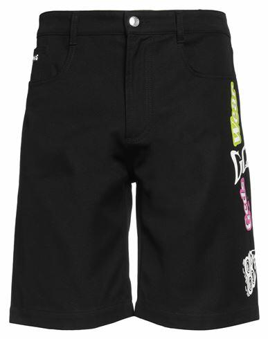 Gcds Man Shorts & Bermuda Shorts Black Cotton Cover