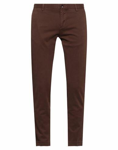 At. p.co Man Pants Brown Cotton, Elastane Cover