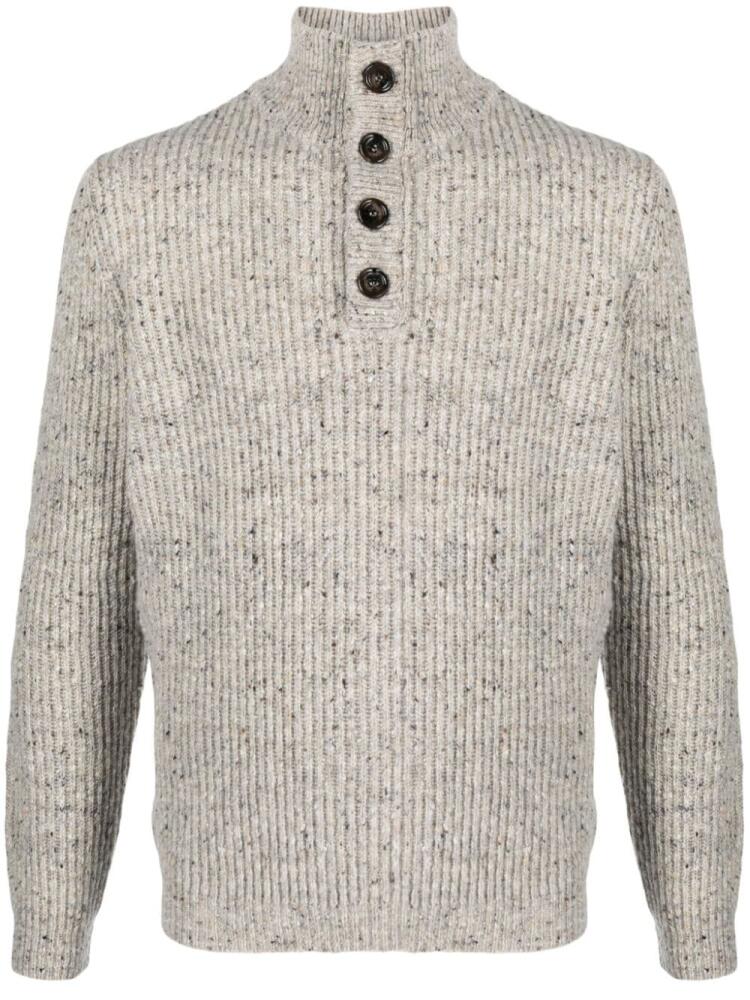 ASPESI high-neck wool jumper - Neutrals Cover